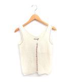 ヒューマンウーマン HUMAN WOMAN タグ付き ベスト ニット プルオーバー ウール M アイボリー /TT