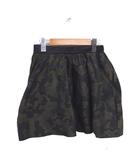 ギルドプライム GUILD PRIME フレア ギャザー スカート 迷彩 カモフラ ミニ 34 カーキ /TT