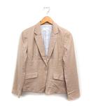 インデックス INDEX テーラード ジャケット シングル 無地 9 ベージュ /FT38