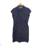 ポロジーンズ ラルフローレン POLO JEANS 国内正規品 デニム シャツ ワンピース ひざ丈 キャップスリーブ 無地 コットン 綿 M インディゴ 紺 /FT2