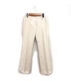 エムプルミエ ブラック M-Premier BLACK ツイード パンツ センタープレス ストレート コットン混 ジップフライ 34 ベージュ /NT32