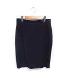 ジョルジオアルマーニ GIORGIO ARMANI 国内正規品 タイト スカート ひざ丈 無地 シンプル ウール 44 黒 ブラック /TT