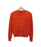 ロイスクレヨン Lois CRAYON カーディガン 長袖 コットン シンプル M オレンジ 橙色 /KT31