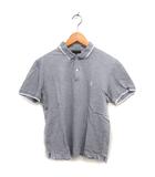 マッキントッシュ MACKINTOSH ポロシャツ ステンカラー コットン 綿 リブ スリット 半袖 38 グレー /NT23