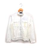 フィラ FILA 国内正規品 タグ付き ゴルフウェア メッシュ ジャケット ジップアップ 切替 ストレッチ M オフホワイト /NT31