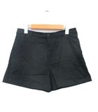 ショートパンツ ロールアップ コットン シンプル 38 ブラック 黒 /KT20