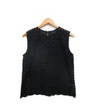 フェリック Feerique カットソー Tシャツ ノースリーブ 総レース 2 ブラック 黒 /KT23