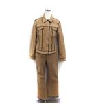 クリッツィア KRIZIA JEANS セットアップ デニム Gジャン ジージャン ジャケット ジーンズ 切りっぱなし ベージュ /FT2