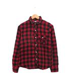 リーバイス レッドループ LEVI'S redloop シャツ ブラウス 長袖 コットン チェック M レッド 赤 /KT20
