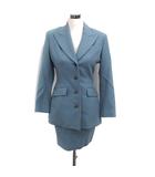 キャサリンハムネットロンドン KATHARINE HAMNETT LONDON スカートスーツ テーラードジャケット シングル & タイトスカート ミニ 無地 ウール M ミントグレー 緑系 /FT2