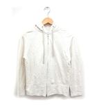 スピック&スパン Spick&Span スウェット パーカー ジップアップ 霜降り柄 コットン 綿 オフホワイト 白 /FT43