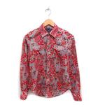 ラルフローレン RALPH LAUREN 国内正規品 ペイズリー柄 シャツ 長袖 スリムフィット コットン 綿 2 レッド 赤 /FT20