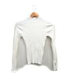 マイストラーダ Mystrada リブ ニット セーター 長袖 ハイネック シンプル 38 ホワイト 白 /KT29