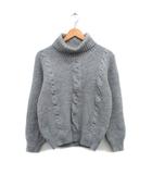 スローブ イエナ SLOBE IENA ニット セーター 長袖 タートルネック ウール グレー 灰 /KT42