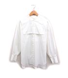 エレンディーク ELENDEEK ケープカラー シャツ 長袖 2WAY 無地 コットン 綿 F オフホワイト 白 /FT6