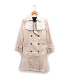 トゥービーシック TO BE CHIC トレンチコート アウター ロング レースケープ コットン 綿 42 ベージュ /FT25