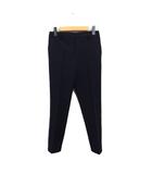 プラステ PLST スリム テーパード パンツ センタープレス 無地 コットン 綿 S ブラック 黒 /FT43