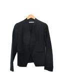 セオリーリュクス theory luxe ノーカラージャケット ウール トッパー 36 ブラック 黒 /KT34