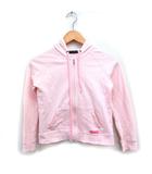 セオリープチ theory petit 子供服 スウェット パーカー ジップアップ コットン 綿 140 ピンク /FT44