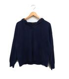 アイシービー iCB ニット パーカー ワイド 無地 綿混 S ネイビー 紺 /FT23