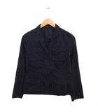 セオリー Theory ミリタリー ジャケット 無地 コットン 綿 0 ブラック 黒 /FT30