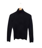 セオリー Theory ウール タートルネック ニット セーター 長袖 無地 2 ブラック 黒 /FT31