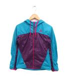 アディダス adidas 国内正規品 CLIMA PROOF ウィンドブレーカー パーカー ギャザー ロゴプリント メッシュ ジップアップ S ターコイズブルー /NT10