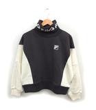 フィラ FILA 国内正規品 タートルネック ロゴ スウェット トレーナー 裏起毛 リブ ワイド M チャコールグレー /NT18
