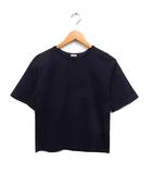イエナ IENA 半袖 カットソー Tシャツ 丸首 無地 コットン 綿 ネイビー 紺 /FT5