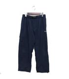 国内正規品 スポーツウェア ウィンドブレーカー パンツ 裏起毛 ベルト ロゴ刺繍 M 紺 ネイビー /NT10