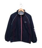 国内正規品 ラグランスリーブ ウィンドブレーカー 中綿 裏起毛 ロゴ ジップアップ M 紺 ネイビー /NT28