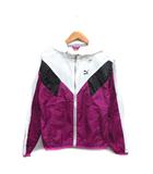 プーマ PUMA 国内正規品 メッシュ ウィンドブレーカー ロゴ 総柄 パープル 紫 /KT11