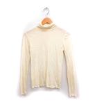 イエナ IENA ウール ニット セーター 長袖 タートルネック 無地 ライトベージュ /FT42