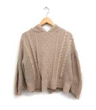  リップスター Lipstar ケーブル編み ニット セーター パーカー 2 ベージュ /FT17