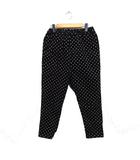 ビュルデサボン bulle de savon ドット柄 コーデュロイ サルエル パンツ コットン 綿 F ブラック 黒 /FT7