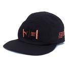 プーマ PUMA 国内正規品 ランニングキャップ メッシュ ロゴ ベルト 黒 ブラック サーモンピンク /NT7