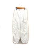 アルページュ ストーリー Arpege story カーゴパンツ ストレート 透け感 イージーパンツ ジップフライ 1 オフホワイト /NT24