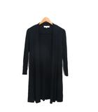 自由区 オンワード樫山 トッパー カーディガン 長袖 シンプル 32 ネイビー 紺 /KT30