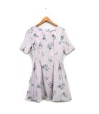 ダズリン dazzlin ワンピース ミニ 半袖 花柄 S ピンク /KT35