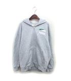 プーマ PUMA 国内正規品 ジップアップ パーカー 裏起毛 ロゴ刺繍 リブ コットン 綿 オーバーサイズ 長袖 S グレー /NT1