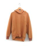 ラウンジドレス ガリャルダガランテ Loungedress GALLARDAGALANTE ニット パーカー ビッグシルエット ドロップショルダー 長袖 F キャメル /NT25