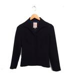 トライアングルカラー ジャケット シングルボタン 無地 M ブラック 黒 /FT30