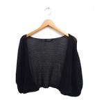 メッシュ ボレロ ラメブレンド ニット 2 ブラック 黒 /FT20