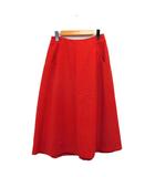 シビラ SYBILLA フレア スカート ロング ウール シンプル M オレンジ 橙色 /KT20