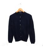 イエナ IENA ウール カーディガン 丸首 無地 ネイビー 紺 /FT38