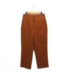 イエナ IENA ウール ハイウエスト ワイド ストレート パンツ 無地 38 キャメル 茶 /FT6