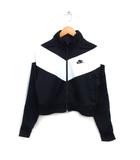 ナイキ NIKE 国内正規品 トラック ジャケット ショート丈 ロゴ刺繍 スポーツウエア L ブラック 黒 ホワイト 白 /FT44