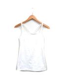 タグ付き キャミソール コットン シンプル シンプル 2 ホワイト 白 /KT27