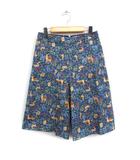 ロイスクレヨン Lois CRAYON アニマル ゴブラン キュロット パンツ ひざ下丈 M ブルー 青 /FT21