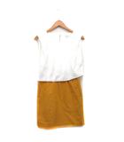 ロペピクニック ROPE Picnic ワンピース ミニ ノースリーブ 切替 38 イエロー 黄 /KT19